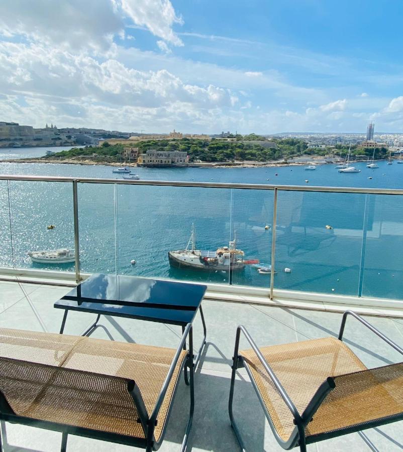 Sliema Seaview Apartment- Valletta Views - Apt 8, 49 Tigne Point Mansions Eksteriør billede